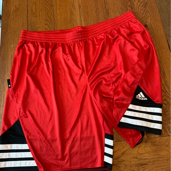 adidas Other - Adidas men’s track athletic shorts red size 4XL